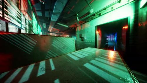 Videohive - Neonlit Asian Bar Without Any Customers - 48126541