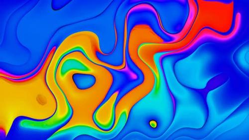 Videohive - Abstract futuristic smooth liquid. Wallpaper texture wave pattern moving liquid . Moving shape layer - 48144160