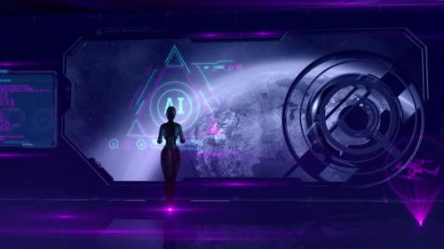 Videohive - A SciFi Plot Of The Use Of Artificial Intelligence In Space Flights - 48128443