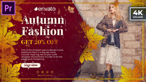 Videohive - Fall Season Fashion Sale | Autumn Promo | MOGRT - 48173517