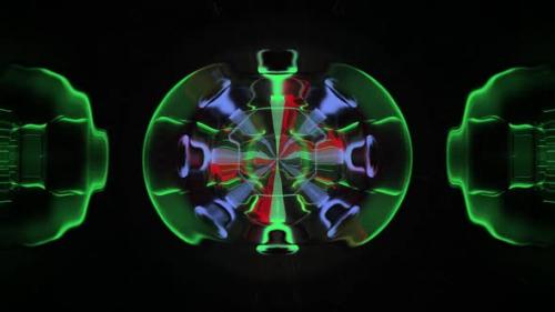Videohive - Liquid Neon Mandala Pattern 01 - 48241902