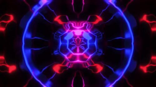 Videohive - Liquid Neon Mandala Pattern 02 - 48241906