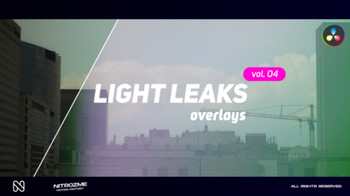 Videohive - Light Leaks Overlays Vol. 04 for DaVinci Resolve - 48287658