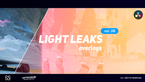 Videohive - Light Leaks Overlays Vol. 06 for DaVinci Resolve - 48287963