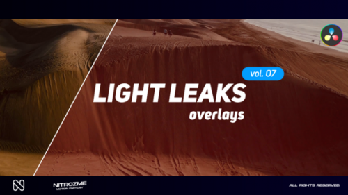 Videohive - Light Leaks Overlays Vol. 07 for DaVinci Resolve - 48288196
