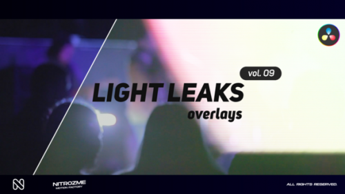 Videohive - Light Leaks Overlays Vol. 09 for DaVinci Resolve - 48288744