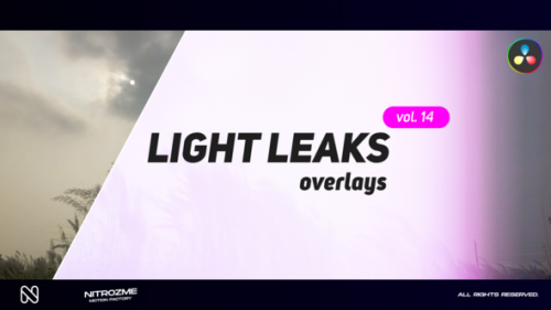 Videohive - Light Leaks Overlays Vol. 14 for DaVinci Resolve - 48288911