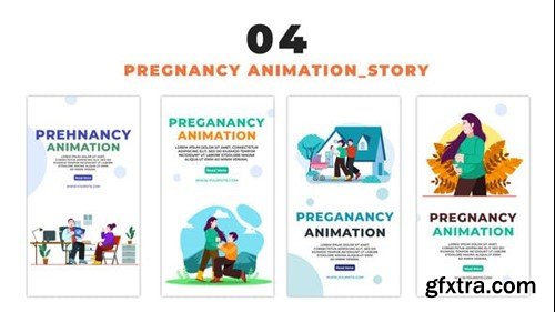 Videohive Character Design Pregnancy Concept Instagram Story 48626508