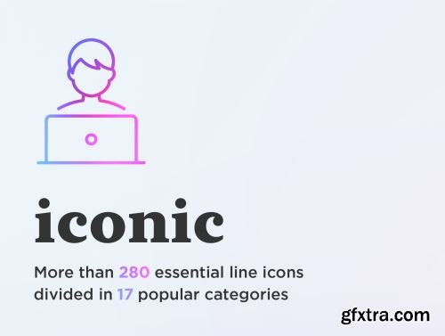Iconic. Essential line icons set Ui8.net