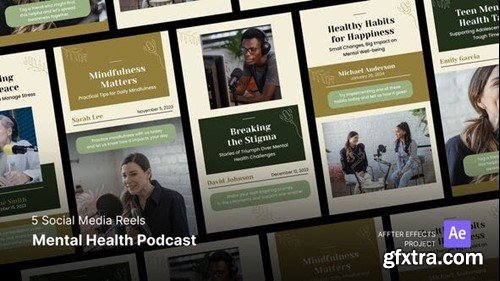 Videohive Social Media Reels - Mental Health Podcast After Effects Template 48670981