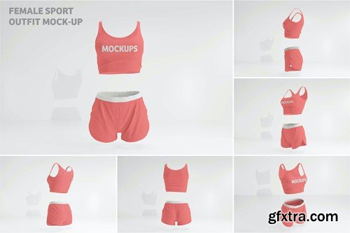 Female sport outfit mockups PRHJARY