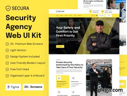 Security Agency Web UI Kit Ui8.net