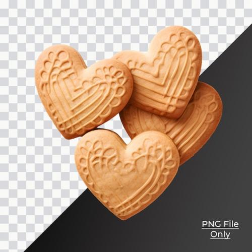 Premium PSD | Heart cookie only png premium psd Premium PSD