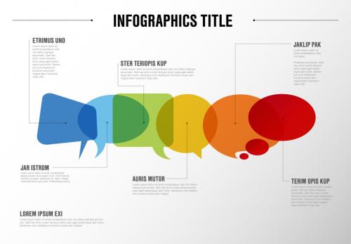Adobe Stock - Infographic Layout with Speech Bubbles - 220430275