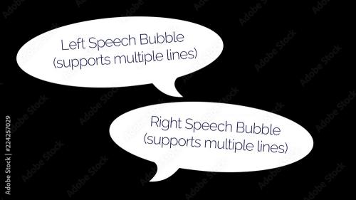 Adobe Stock - Speech Bubbles Overlay - 224257029