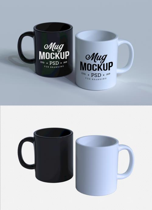 Adobe Stock - Two Mugs Mockup - 232377939