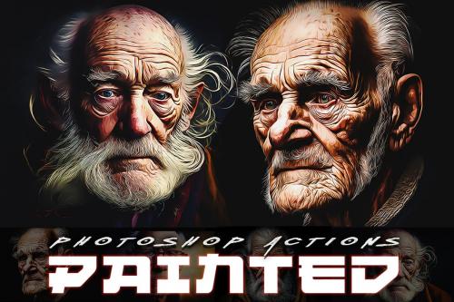 Painted Photoshop Action