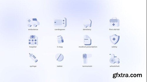 Videohive Medical - Flat Icons 49203270