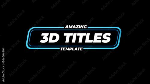 Adobe Stock - Rounded Corner Boxed Title - 246006604