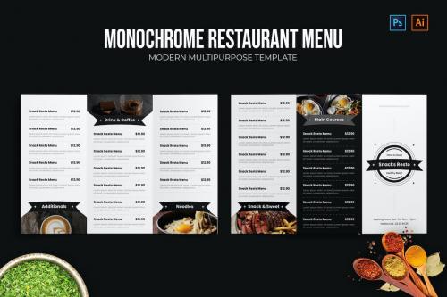 Monochrome - Restaurant Menu