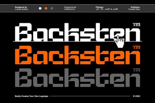 Backsten Logotype Font
