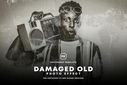 Damaged Old Photo Effect