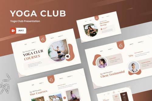 Yoga Club PowerPoint Template