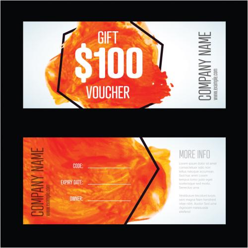 Adobe Stock - Gift Voucher Card Layout - 307682555