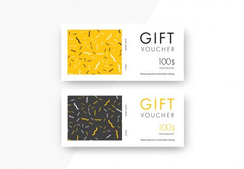 Adobe Stock - Abstract Gift Voucher Layout - 310893917