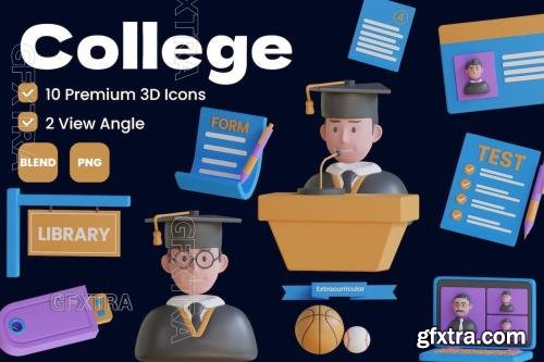 College 3D Icon H2UP4V4