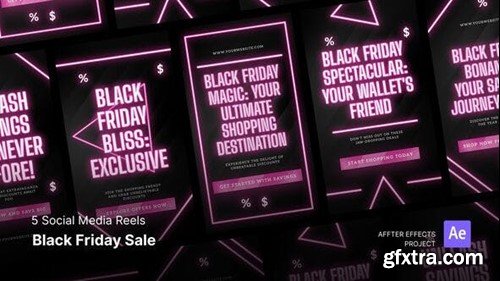 Videohive Social Media Reels - Black Friday Sale After Effects Template 49326282