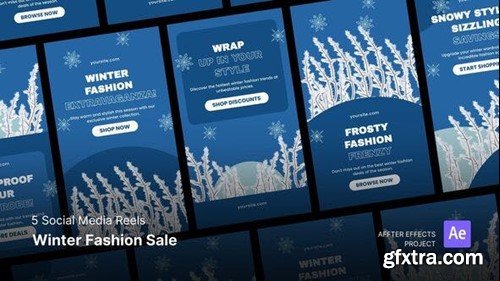 Videohive Social Media Reels - Winter Fashion Sale After Effects Template 49576133