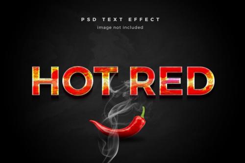 Deeezy - Hot Red 3d text effect template
