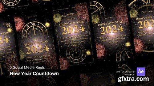 Videohive Social Media Reels - New Year Countdown After Effects Template 49717916