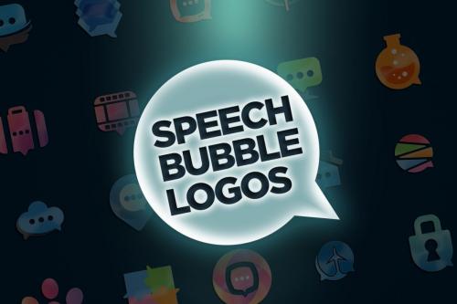 Deeezy - Set of 30 Speech Bubble Logos