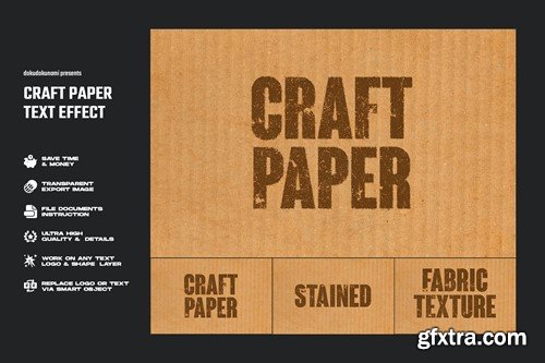 Craft Paper Text Effect 9G3ZJNH