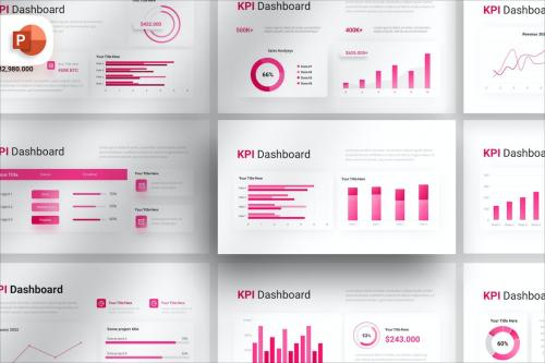 Company KPI Dashboard - PowerPoint Template