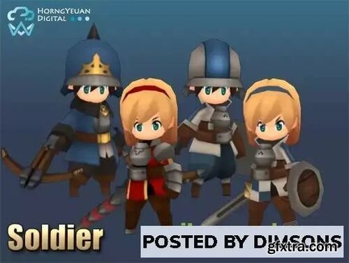 Toon Soldiers (Male + Female) v1.0