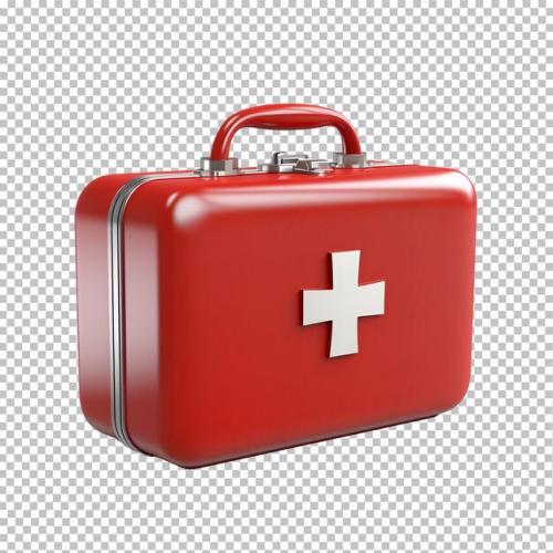 3d Render Of First Aid Kit Icon Style