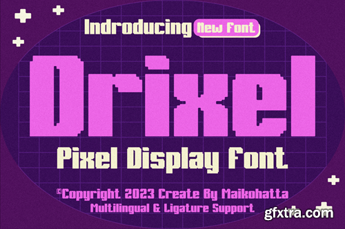 Drixel - Pixel Display Font E4XG2NB