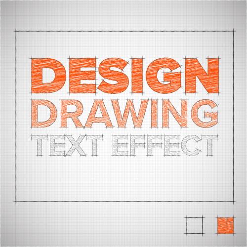 Adobe Stock - Design on Drawing Paper Text Effect - 366782291