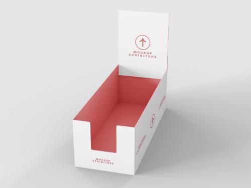 Adobe Stock - Cardboard Shelf Box for Product Mockup - 371521583