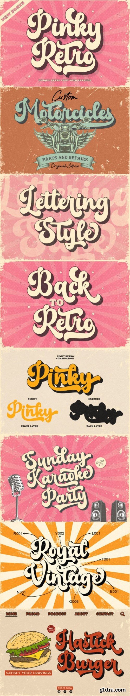 Pinky Retro Font