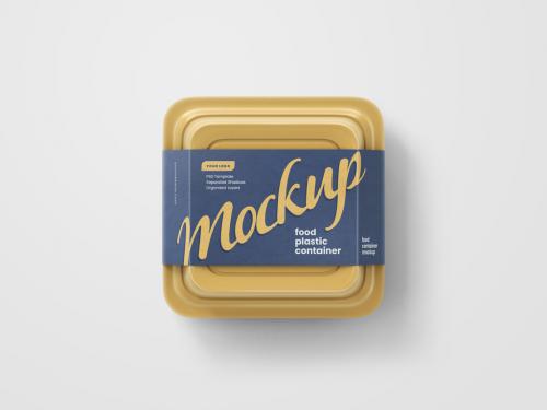 Adobe Stock - Plastic Food Container Mockup - 394811175