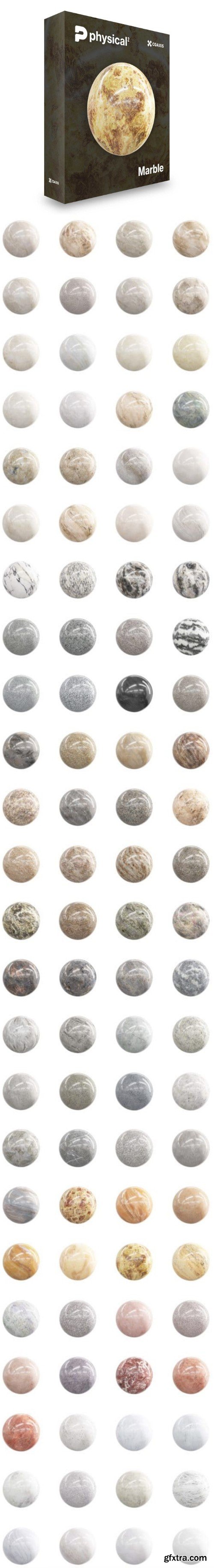 CGAxis – Physical 2 Marble PBR Textures FULL