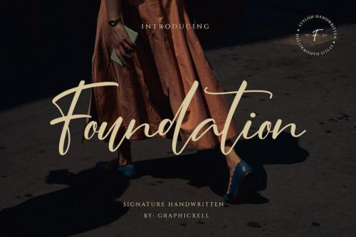Foundation - Stylish Signature Font