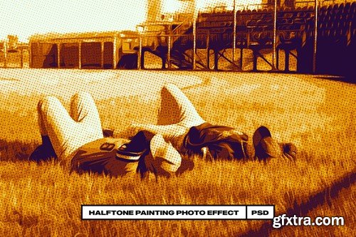 Halftone Painting Photo Effect D4VXWP4