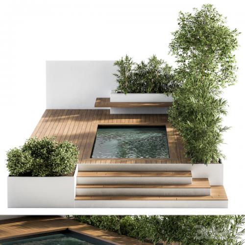 Backyard and Landscape Furniture with Pool 01