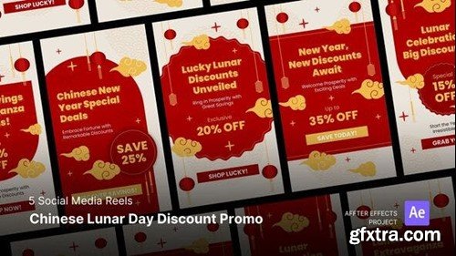 Videohive Social Media Reels - Chinese Lunar Day Discount Promo After Effects Template 50567197