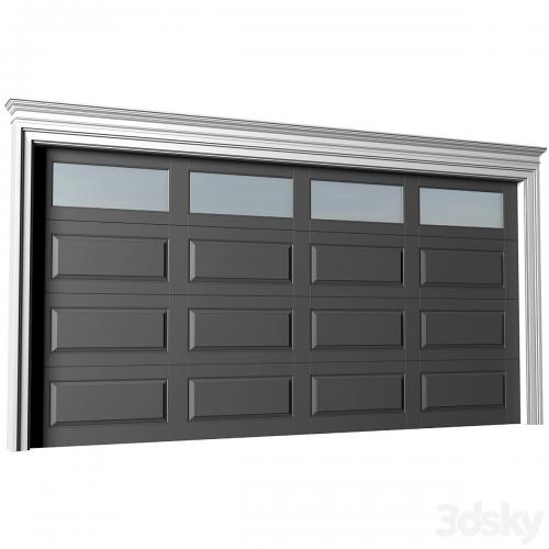 Automatic Garage Doors in classic style.Garage Doors.Traditional Automatic Wood Garage Doors.Entrance modern Gates